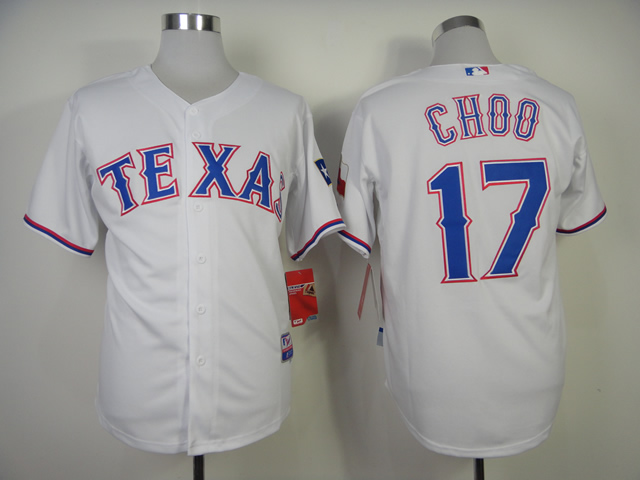 Men Texas Rangers 17 Cruz White MLB Jerseys